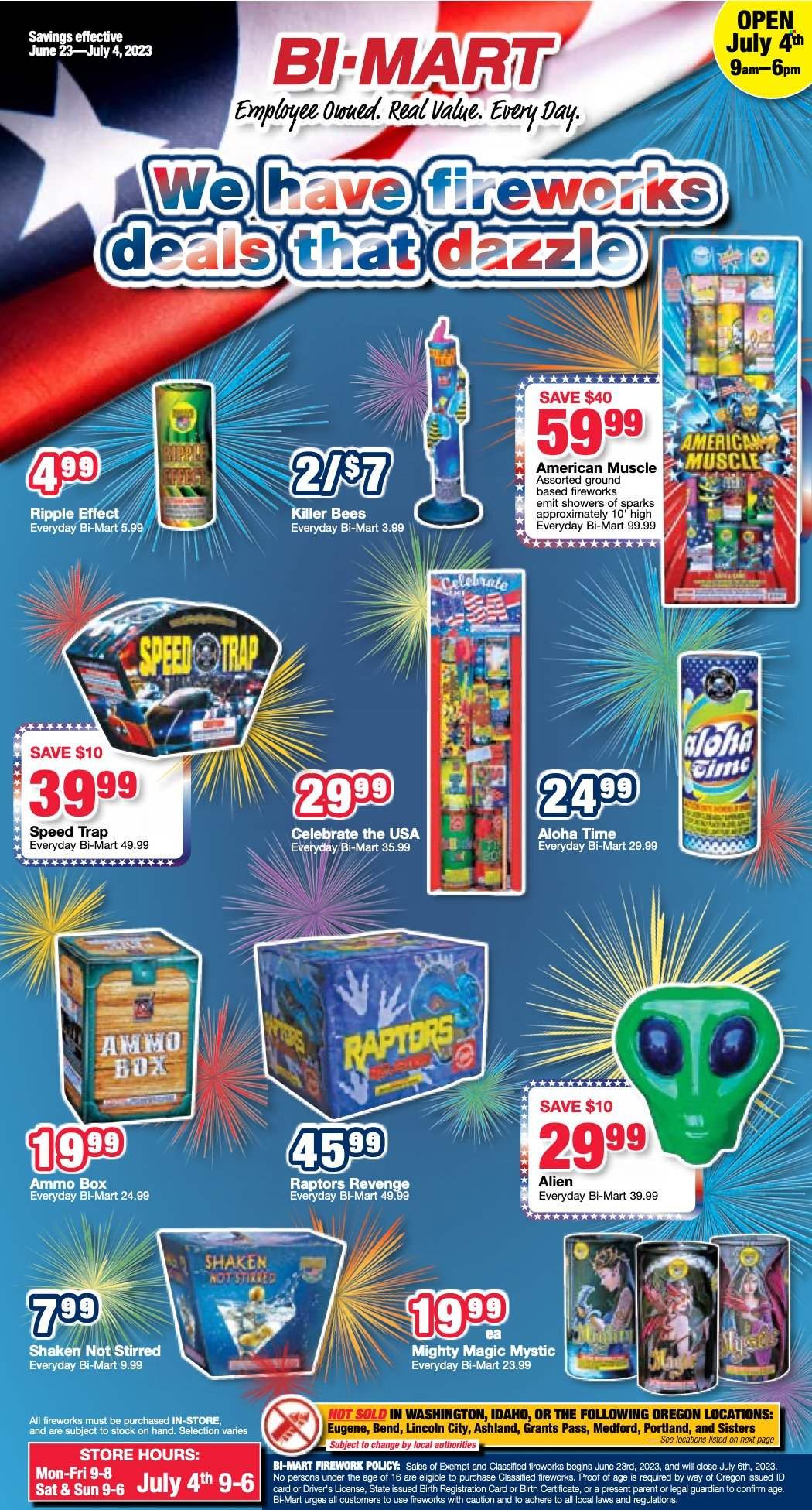 Bi-Mart (ID, OR, WA) Weekly Ad Flyer Specials June 23 to July 4, 2023
