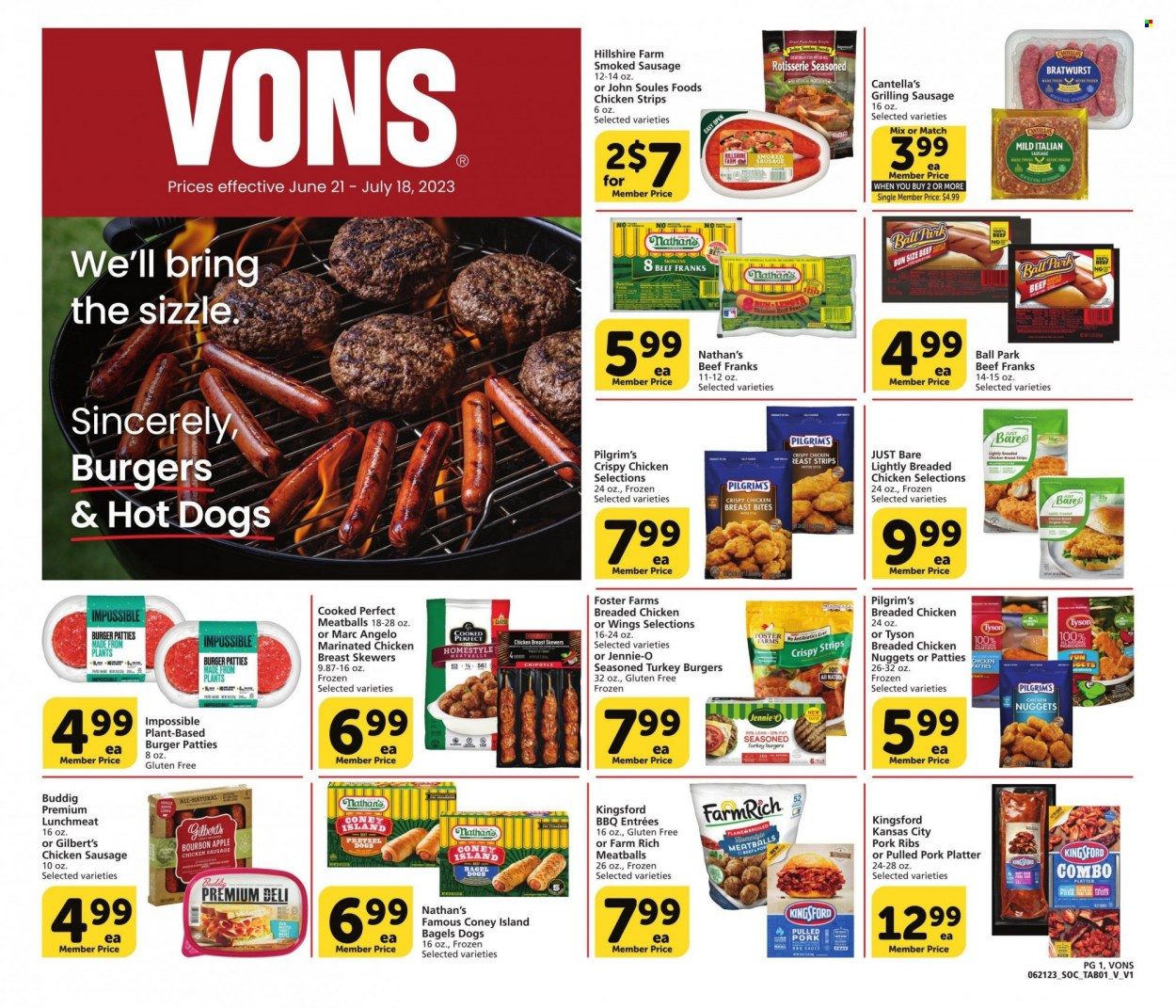 Vons (CA) Weekly Ad Flyer Specials June 21 to July 18, 2023