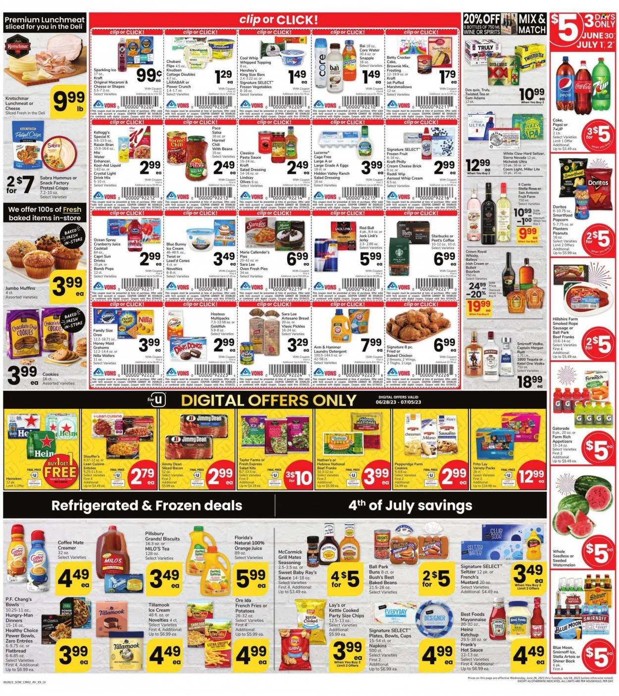 Vons (NV) Weekly Ad Flyer Specials June 28 to July 4, 2023