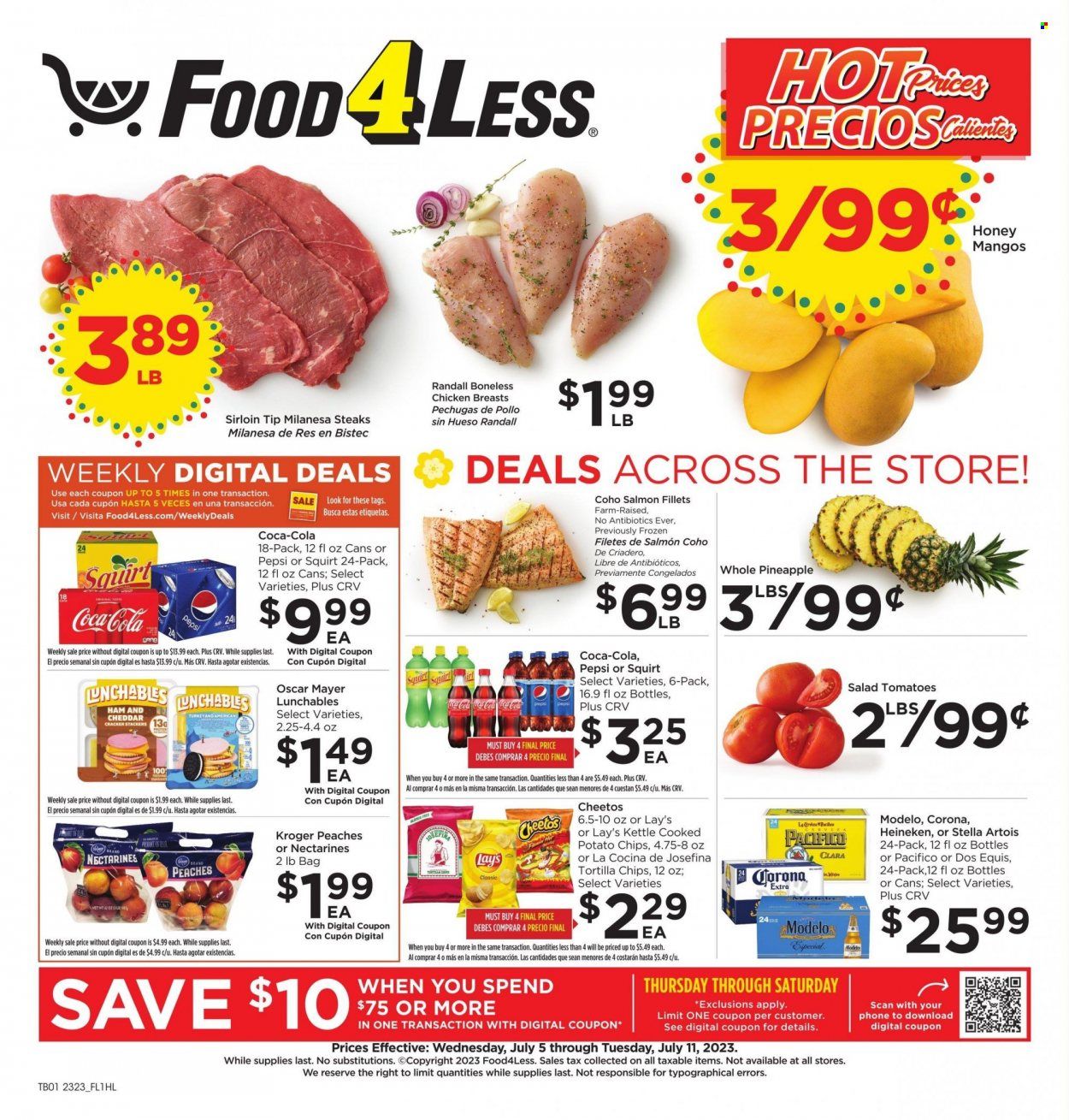 Food 4 Less (CA) Weekly Ad Flyer Specials July 5 to July 11, 2023
