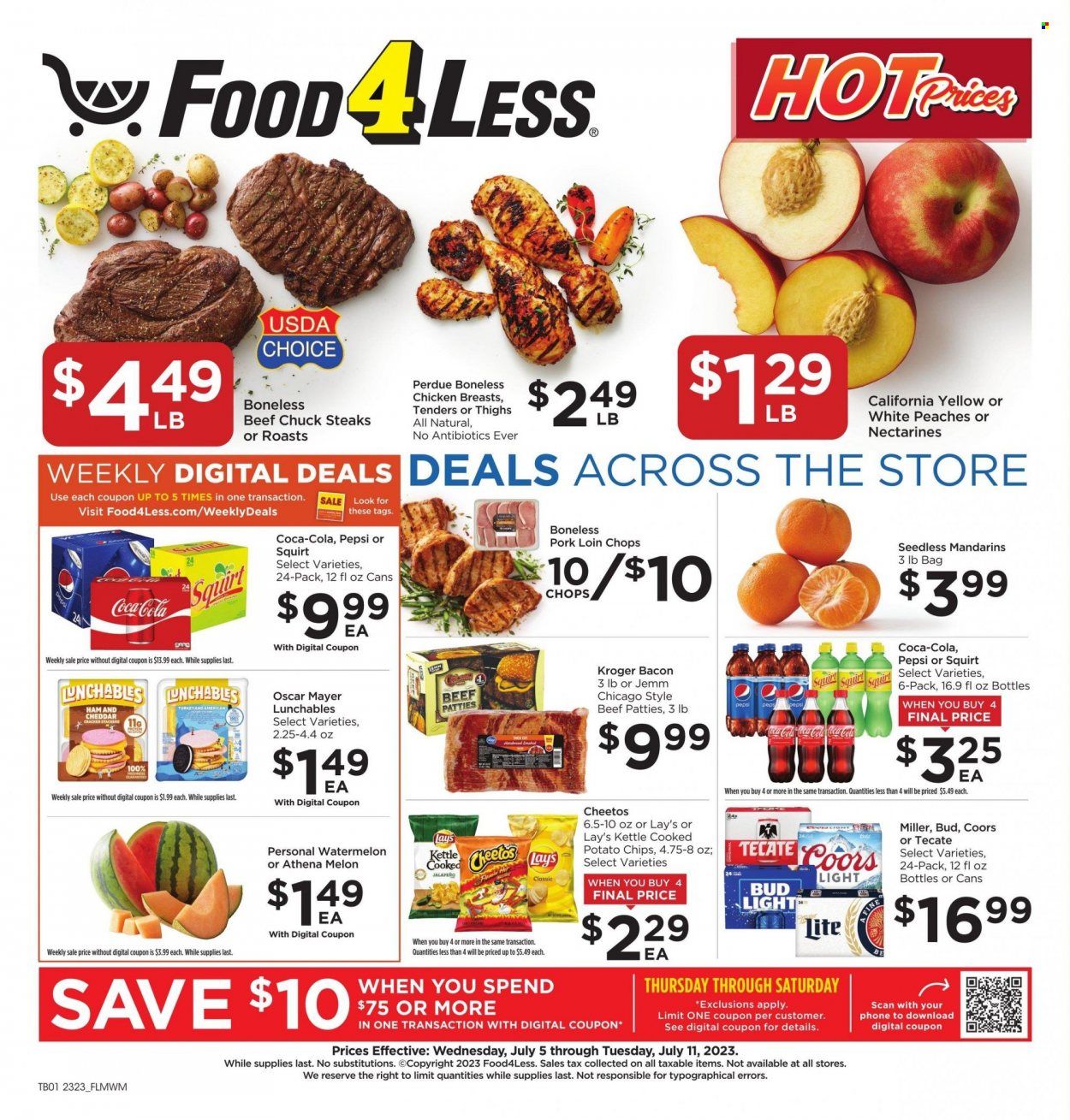 Food 4 Less (IL) Weekly Ad Flyer Specials July 5 to July 11, 2023