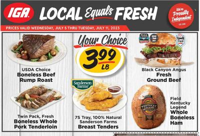IGA (IN) Weekly Ad Flyer Specials July 5 to July 11, 2023
