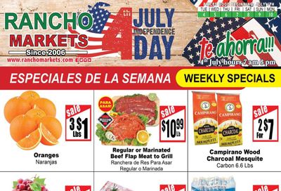 Rancho Markets (UT) Weekly Ad Flyer Specials July 4 to July 10, 2023