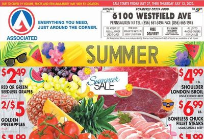 Associated Supermarkets (NY) Weekly Ad Flyer Specials July 7 to July 13, 2023