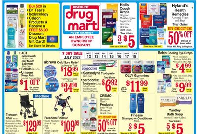 Discount Drug Mart (OH) Weekly Ad Flyer Specials July 12 to July 18, 2023