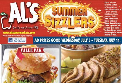 Al's Supermarket (IN) Weekly Ad Flyer Specials July 5 to July 11, 2023