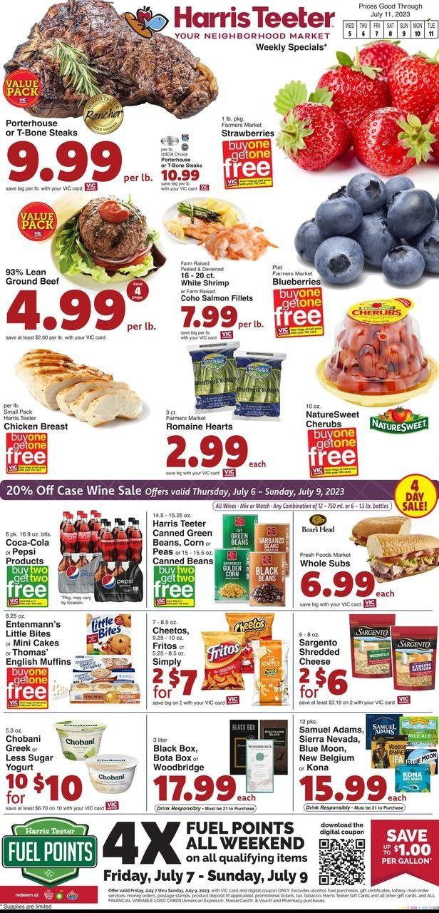 Harris Teeter Weekly Ad Flyer Specials July 5 to July 11, 2023
