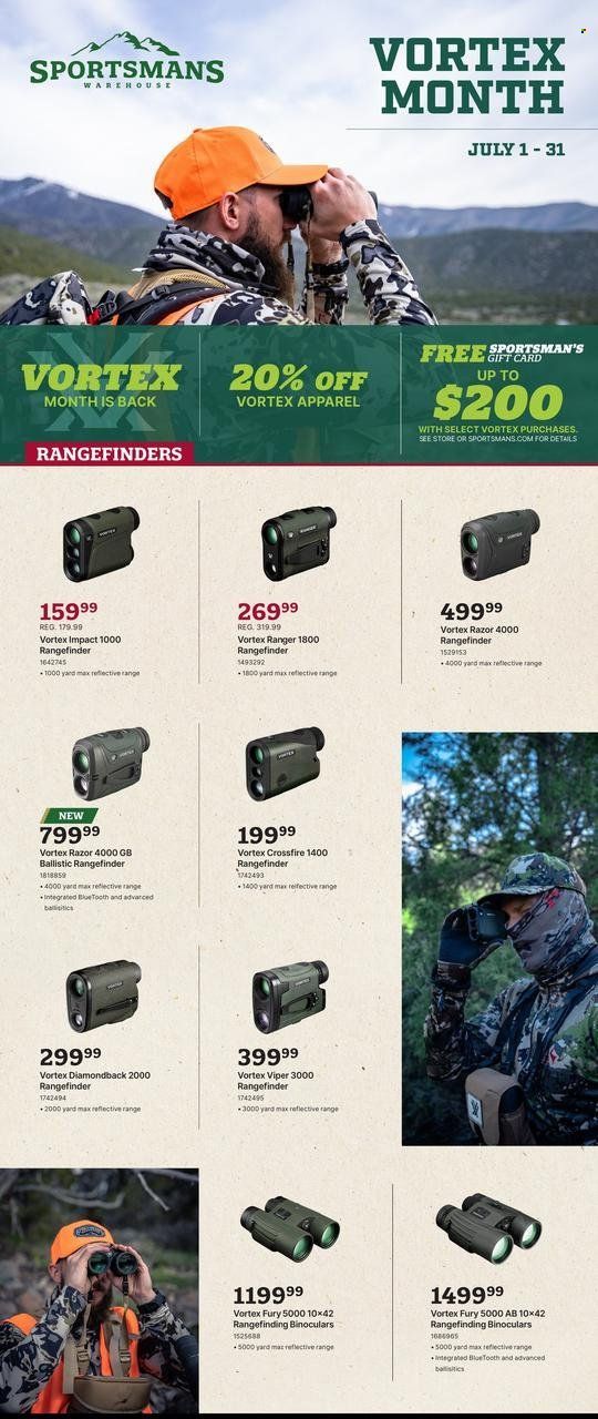 Sportsman's Warehouse Weekly Ad Flyer Specials July 1 to July 31, 2023