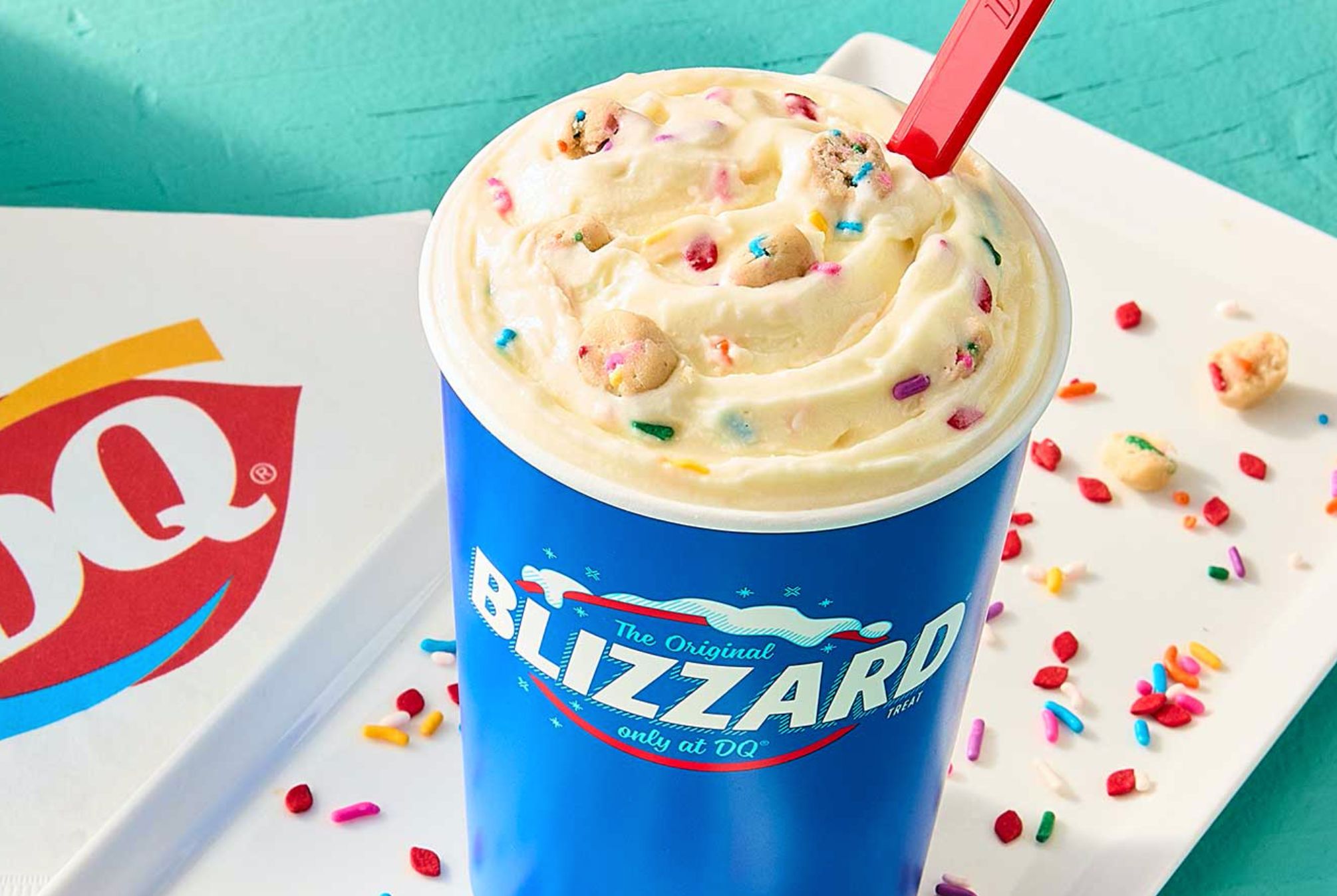 Cake Batter Cookie Dough Lands at Dairy Queen as July's Blizzard of the Month Cake Batter Cookie Dough Lands at Dairy Queen as July's Blizzard of the Month