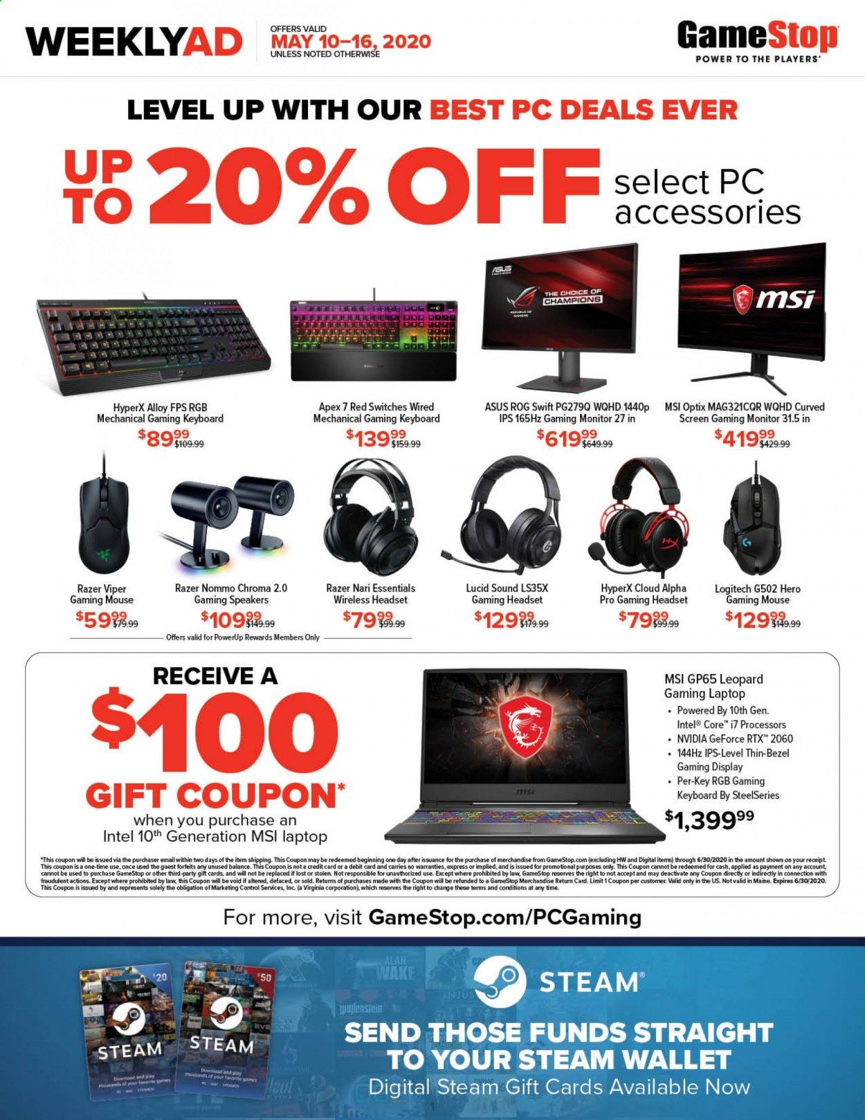 GameStop Weekly Ad & Flyer May 10 to 16