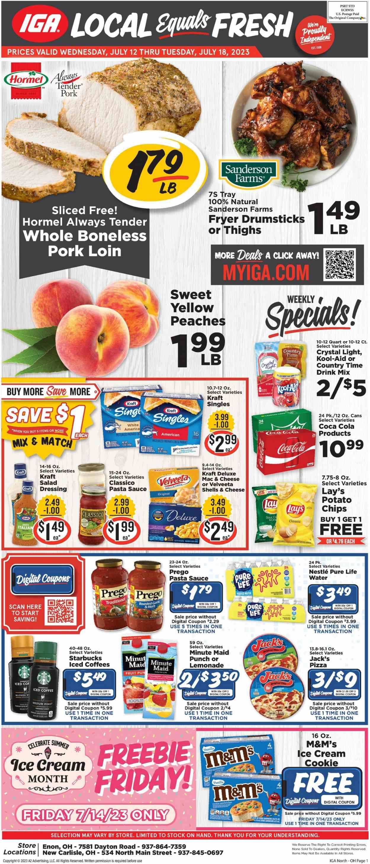 IGA (OH) Weekly Ad Flyer Specials July 12 to July 18, 2023