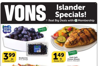 Vons (CA) Weekly Ad Flyer Specials July 12 to July 18, 2023