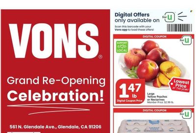 Vons (CA) Weekly Ad Flyer Specials July 12 to July 18, 2023