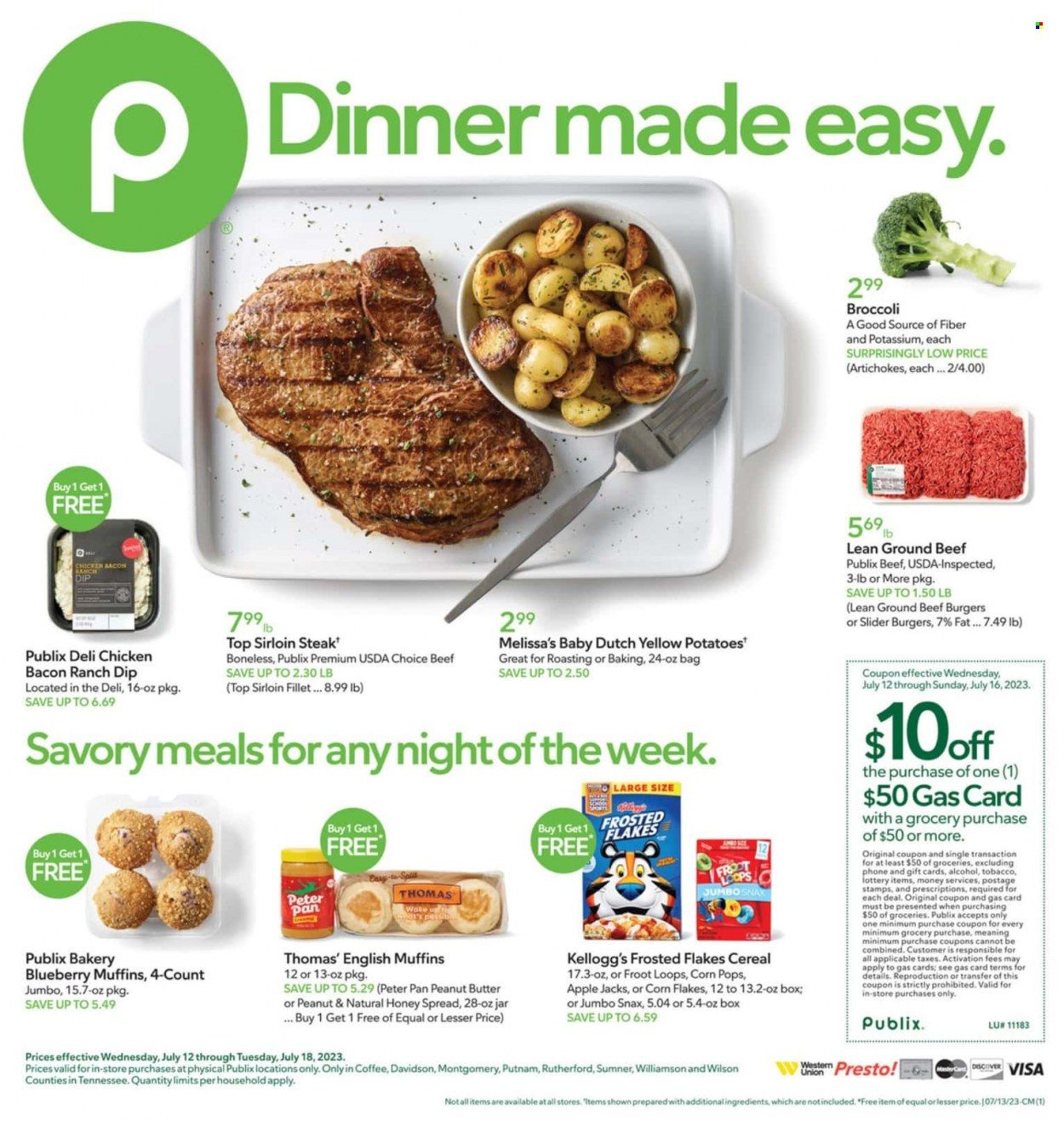 Publix (AL, FL, GA, NC, SC, TN) Weekly Ad Flyer Specials July 12 to July 18, 2023