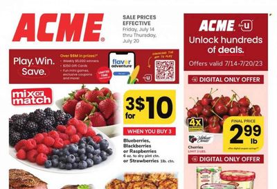 ACME (DE, NJ, NY, PA) Weekly Ad Flyer Specials July 14 to July 20, 2023