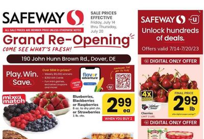 Safeway (DE) Weekly Ad Flyer Specials July 14 to July 20, 2023