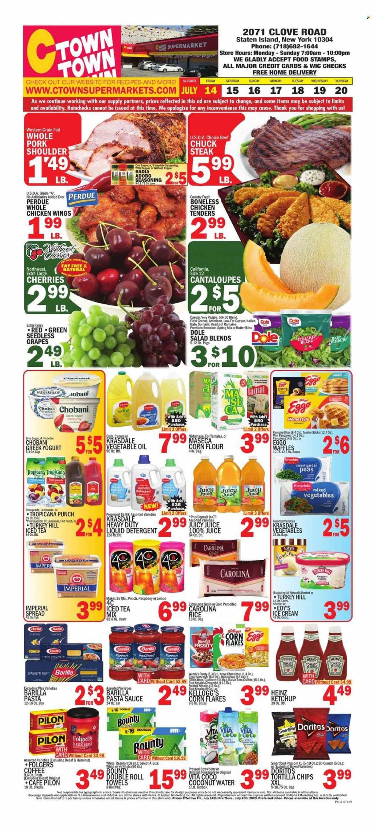 C-Town (CT, FL, MA, NJ, NY, PA) Weekly Ad Flyer Specials July 14 to July 20, 2023