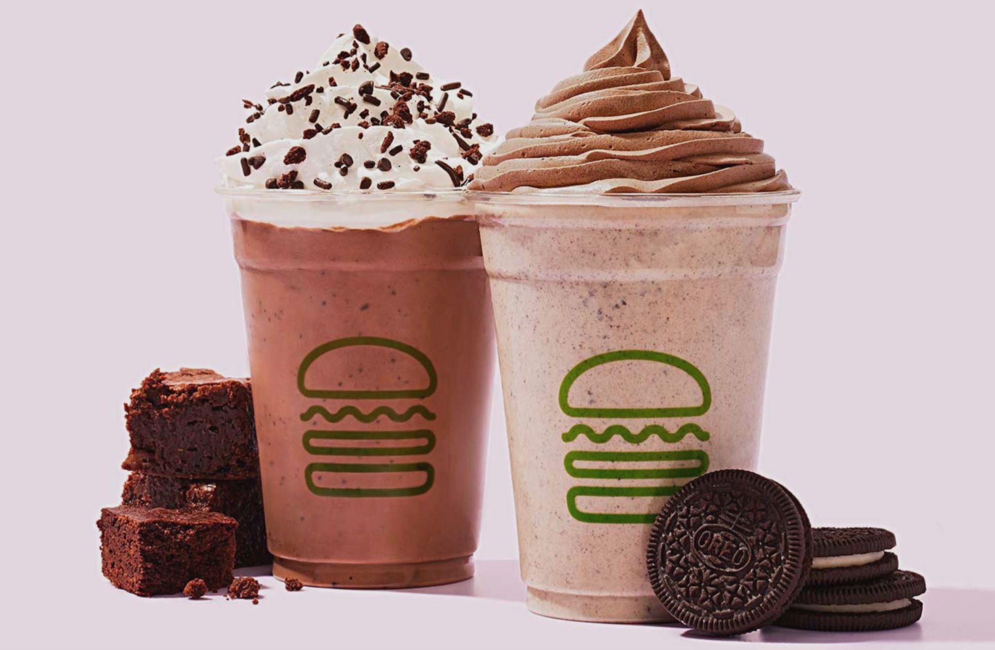 Get the New Triple Chocolate Brownie Shake and Oreo Cookie Funnel Cake Shake at Shake Shack Get the New Triple Chocolate Brownie Shake and Oreo Cookie Funnel Cake Shake at Shake Shack