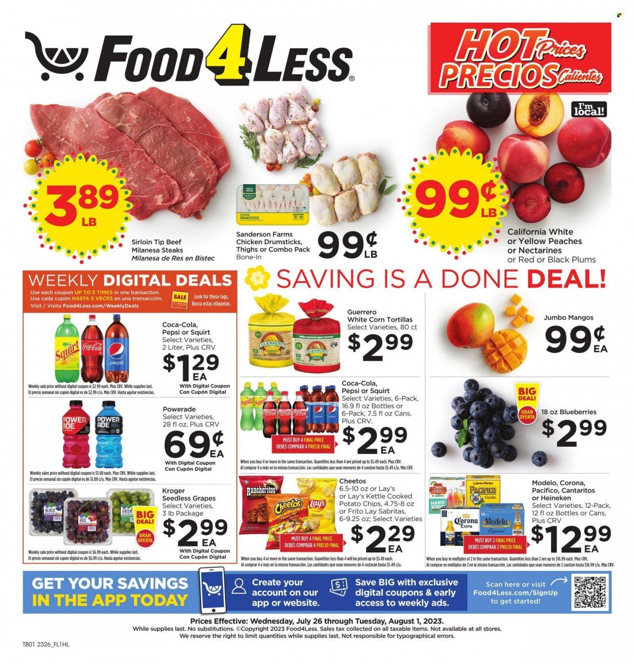 Food 4 Less (CA) Weekly Ad Flyer Specials July 26 to August 1, 2023