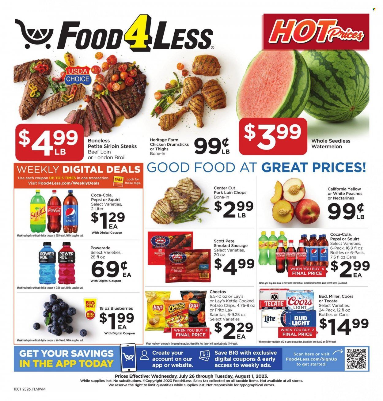 Food 4 Less (IL) Weekly Ad Flyer Specials July 26 to August 1, 2023