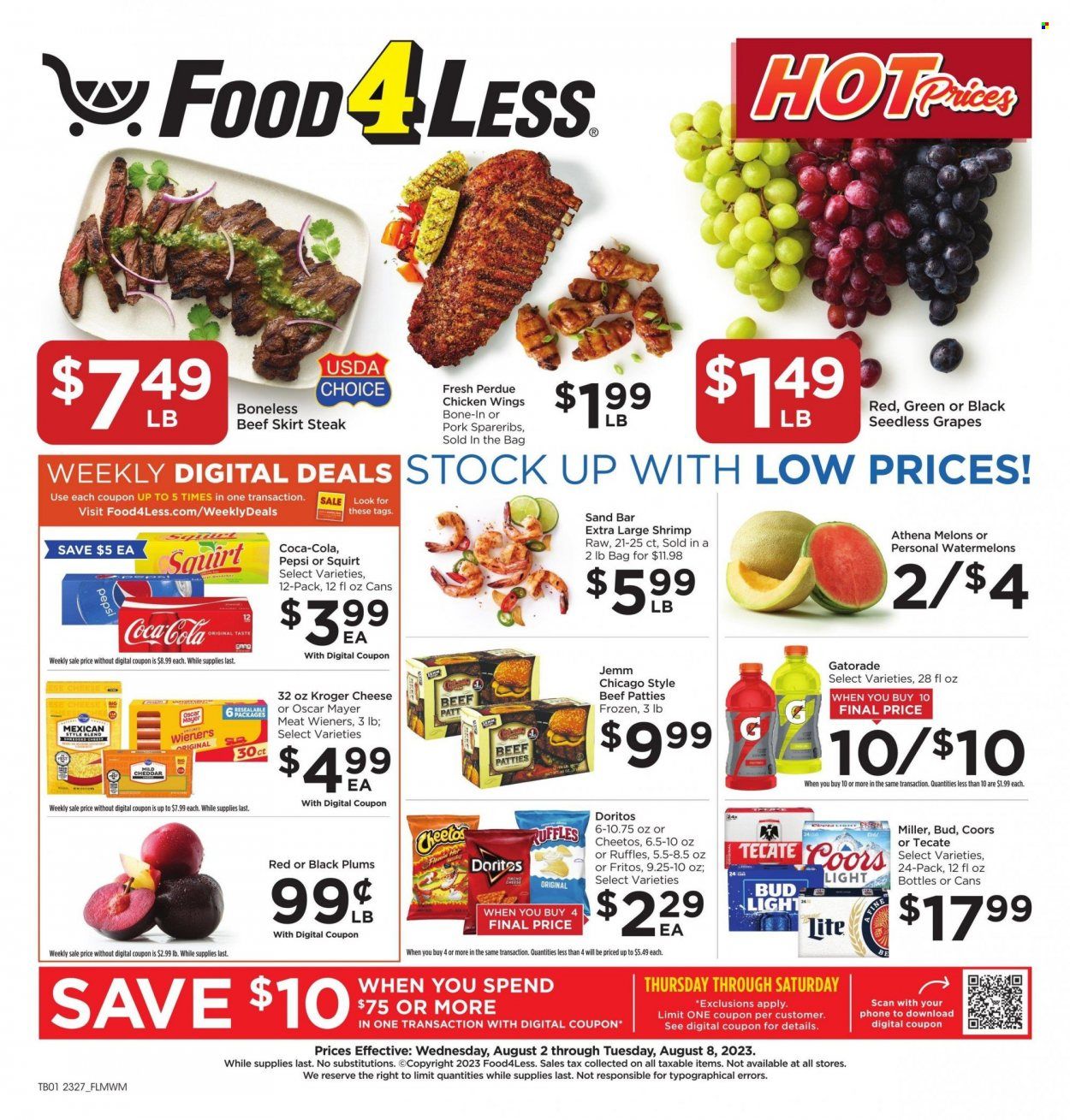 Food 4 Less (IL) Weekly Ad Flyer Specials August 2 to August 8, 2023