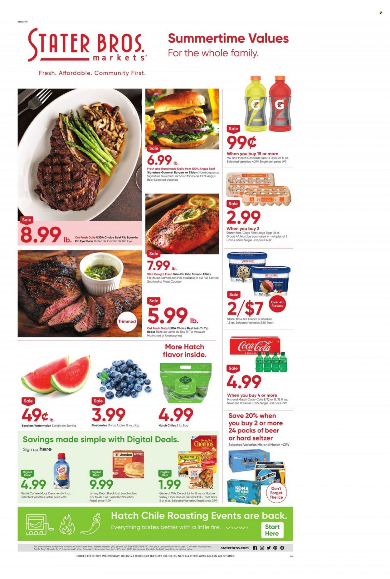Stater Bros. (CA) Weekly Ad Flyer Specials August 2 to August 8, 2023
