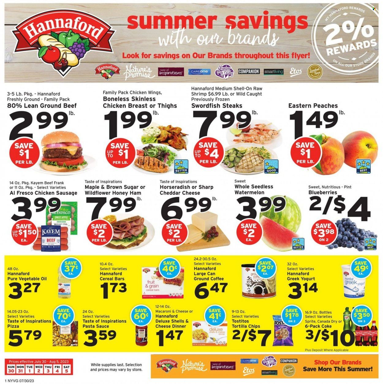 Hannaford (NY) Weekly Ad Flyer Specials July 30 to August 5, 2023