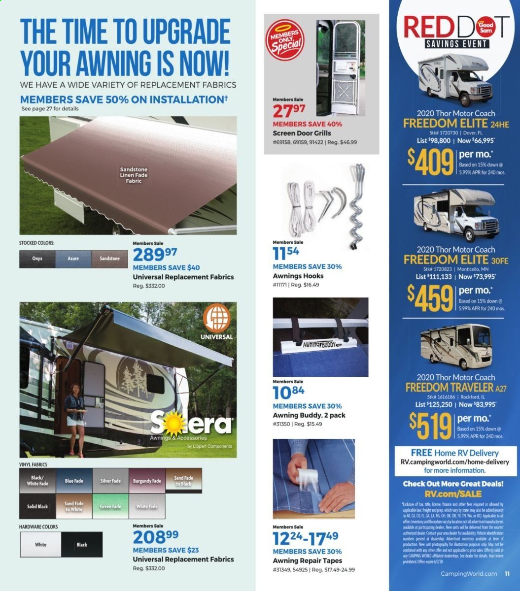 Camping World Weekly Ad & Flyer May 11 to June 7