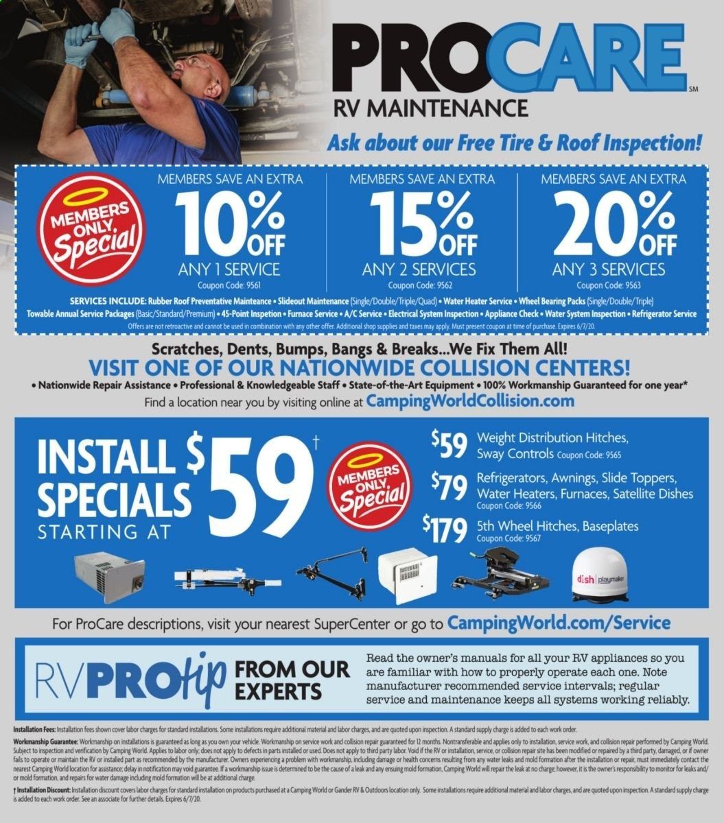 Camping World Weekly Ad & Flyer May 11 to June 7