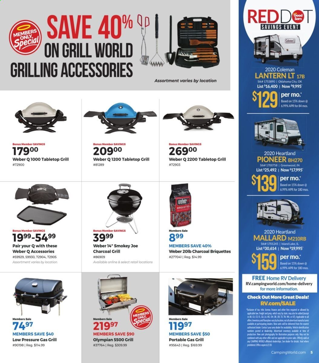 Camping World Weekly Ad & Flyer May 11 to June 7