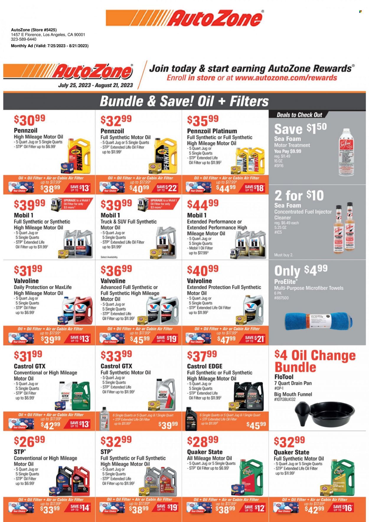 Autozone Weekly Ad Flyer Specials July 25 to August 21, 2023