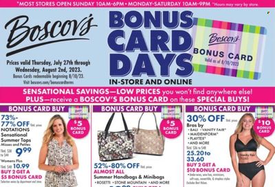 Boscov's (CT, DE, MD, NJ, NY, PA) Weekly Ad Flyer Specials July 27 to August 2, 2023