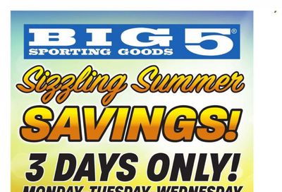 Big 5 (AZ, CA, CO, ID, NM, OR, UT, WA) Weekly Ad Flyer Specials July 31 to August 2, 2023