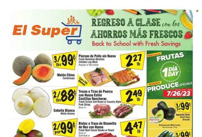 El Super (CA) Weekly Ad Flyer Specials July 26 to August 1, 2023