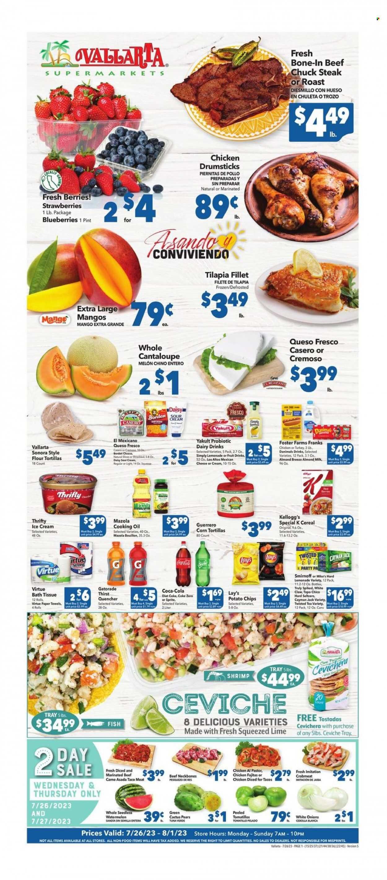 Vallarta (CA) Weekly Ad Flyer Specials July 26 to August 1, 2023