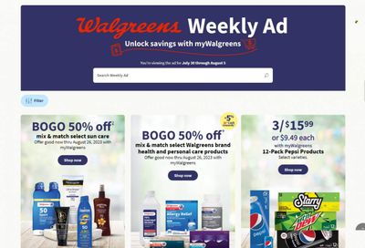 Walgreens Weekly Ad Flyer Specials July 30 to August 5, 2023