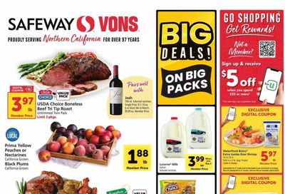 Vons (CA) Weekly Ad Flyer Specials August 2 to August 8, 2023