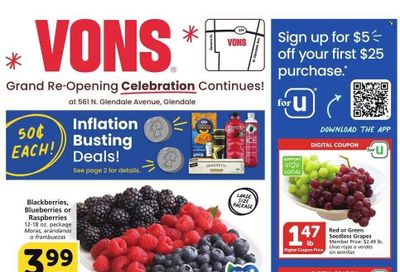 Vons (CA) Weekly Ad Flyer Specials August 2 to August 8, 2023