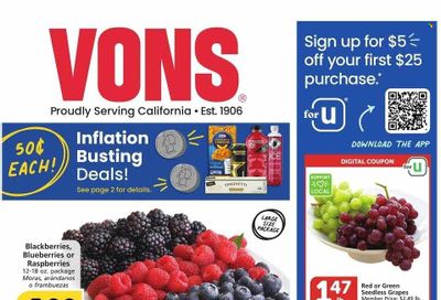 Vons (CA) Weekly Ad Flyer Specials August 2 to August 8, 2023