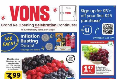 Vons (CA) Weekly Ad Flyer Specials August 2 to August 8, 2023