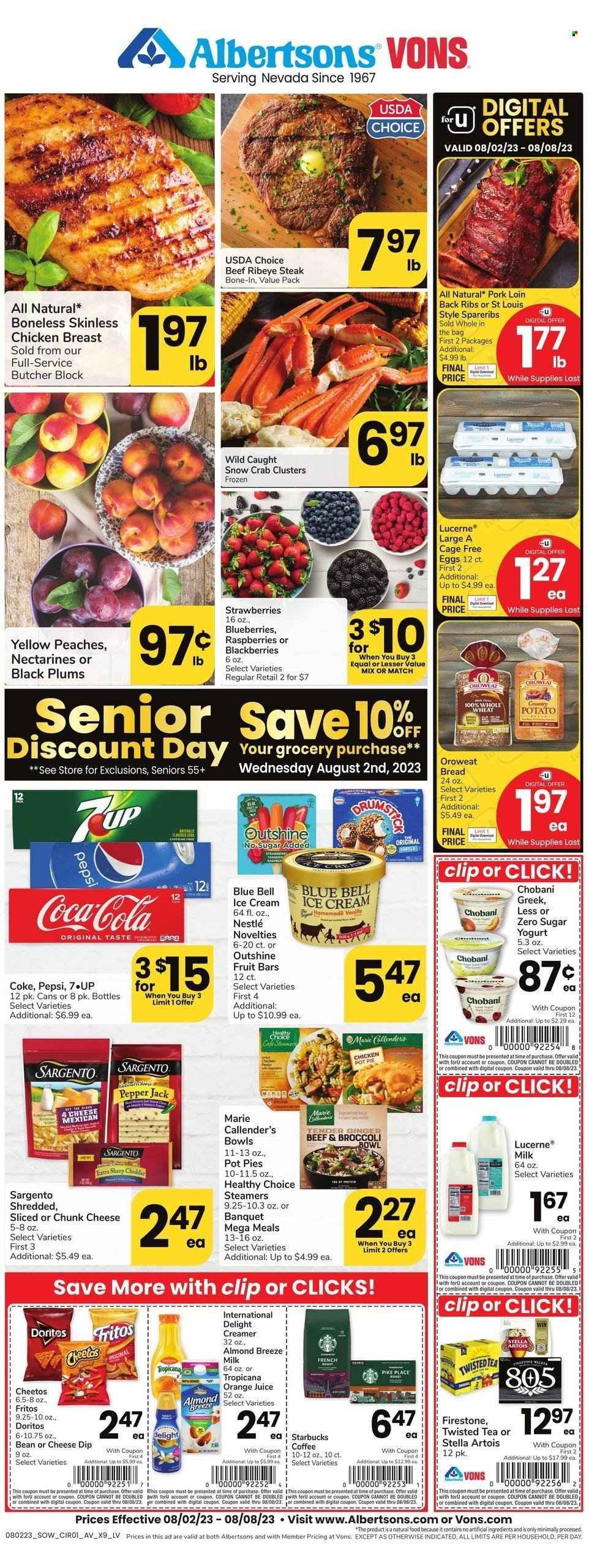 Vons (NV) Weekly Ad Flyer Specials August 2 to August 8, 2023