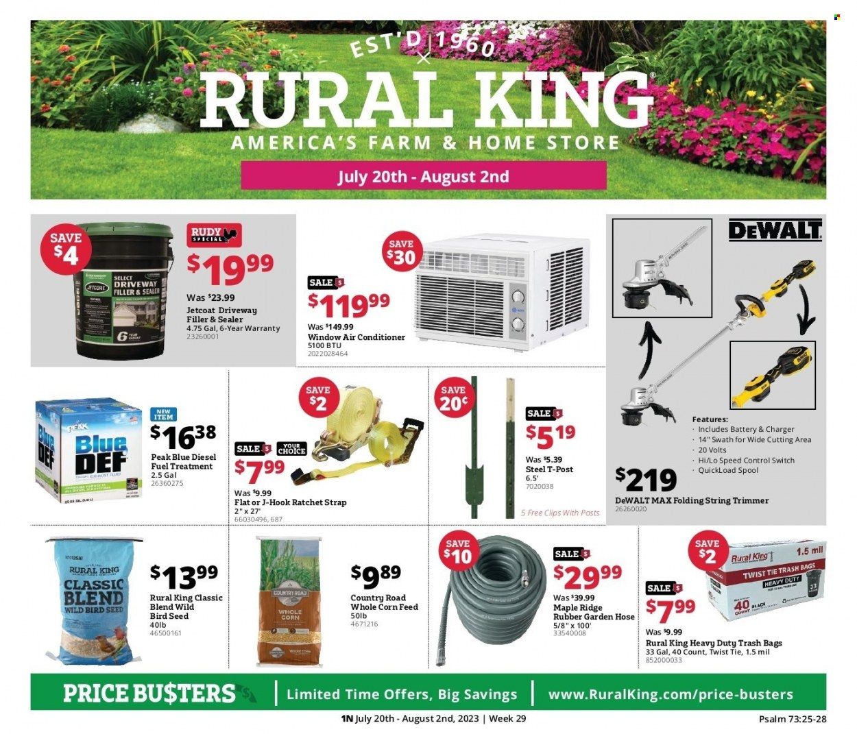 Rural King (AL, IN, KY, MO, OH, PA, TN, VA, WV) Weekly Ad Flyer Specials July 20 to August 2, 2023