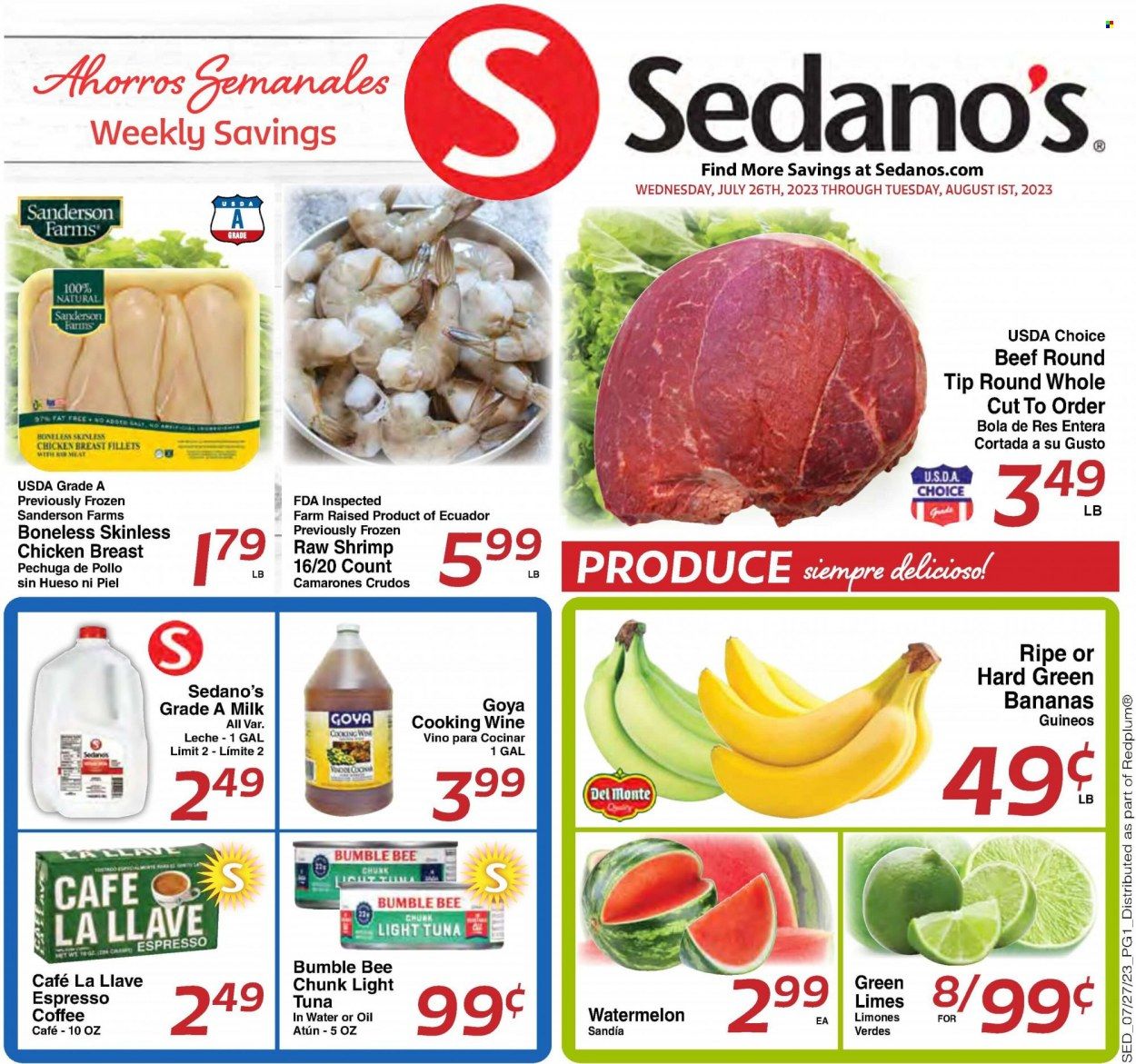 Sedano's (FL) Weekly Ad Flyer Specials July 26 to August 1, 2023