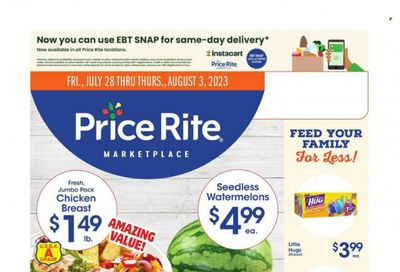 Price Rite (CT, MA, MD, NH, NJ, NY, PA, RI) Weekly Ad Flyer Specials July 28 to August 3, 2023