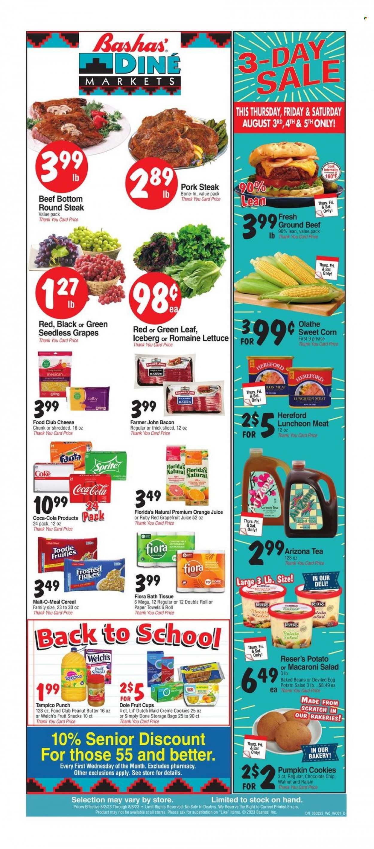 Bashas' Diné Markets (AZ, NM) Weekly Ad Flyer Specials August 2 to August 8, 2023