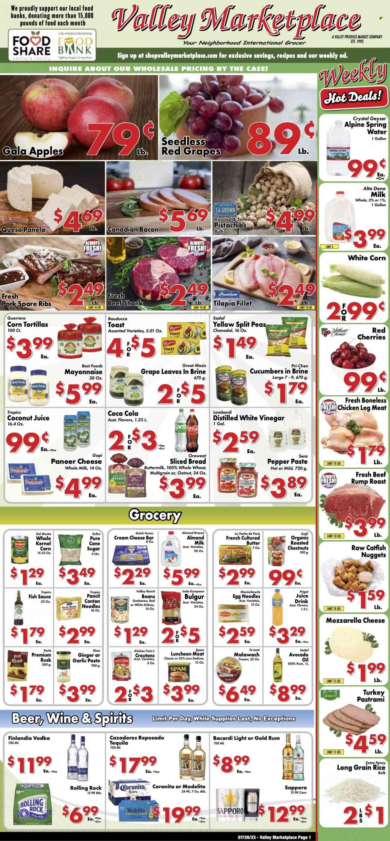 Valley Marketplace (CA) Weekly Ad Flyer Specials July 26 to August 1, 2023