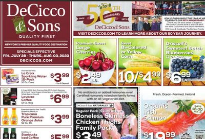 DeCicco & Sons (NY) Weekly Ad Flyer Specials July 28 to August 3, 2023