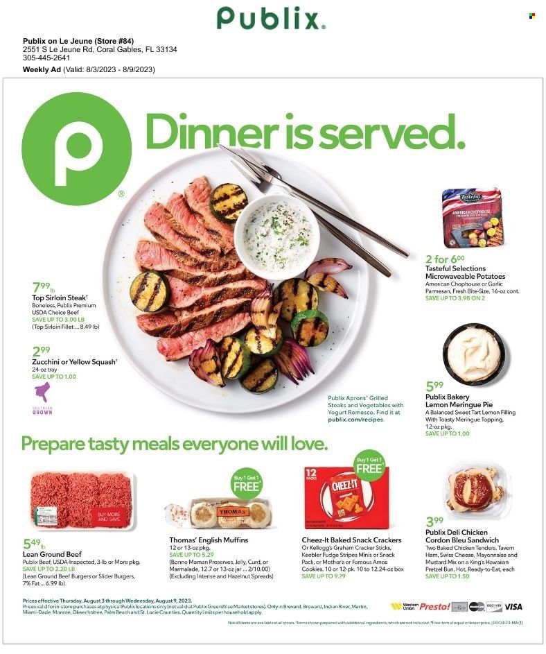 Publix (AL, FL, GA, NC, SC, TN) Weekly Ad Flyer Specials August 3 to August 9, 2023