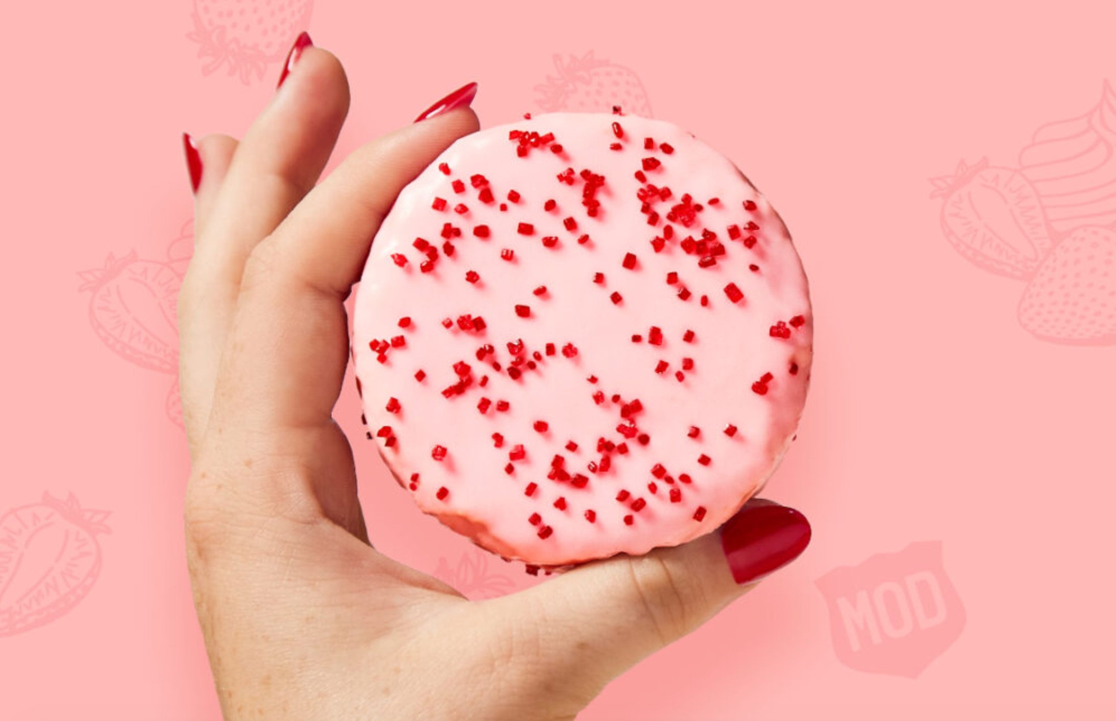 The Strawberries & Cream No Name Cake Sweetens the Menu at MOD Pizza this Summer The Strawberries & Cream No Name Cake Sweetens the Menu at MOD Pizza this Summer