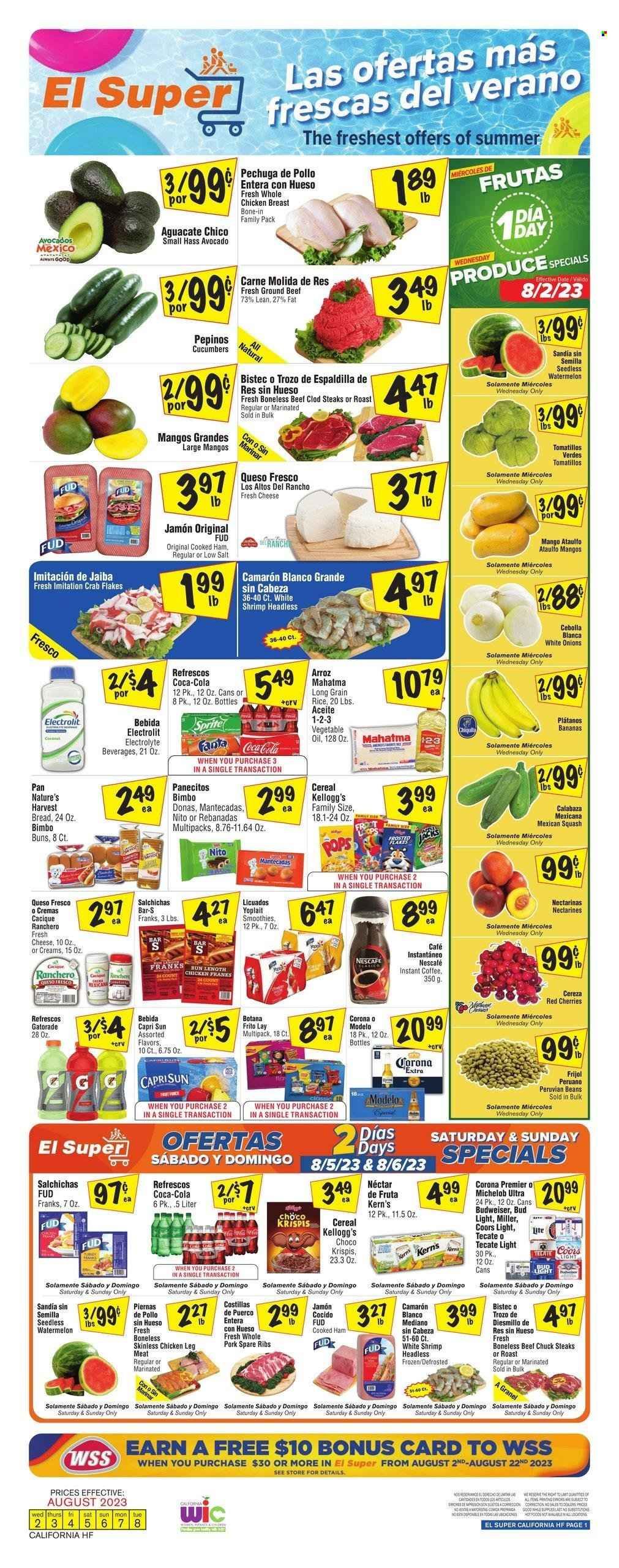 El Super (CA) Weekly Ad Flyer Specials August 2 to August 8, 2023